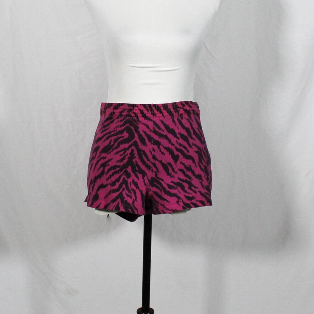 Y2K Op Hot Pink Zebra Lounge Shorts Punk Sleepwear Size Vtg/Plus